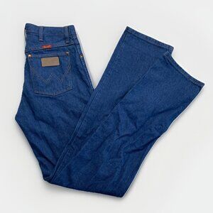 Vintage Wrangler Jeans Womens 9 x 36 Blue Cowboy Cut Denim USA Made 14MWZG